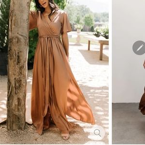 Satin Sicily Maxi Dress